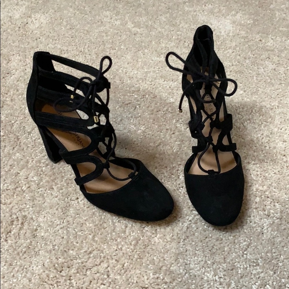 Suede heels